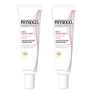 Physiogel潔美淨 層脂質AI清透潤色防曬霜 2入組