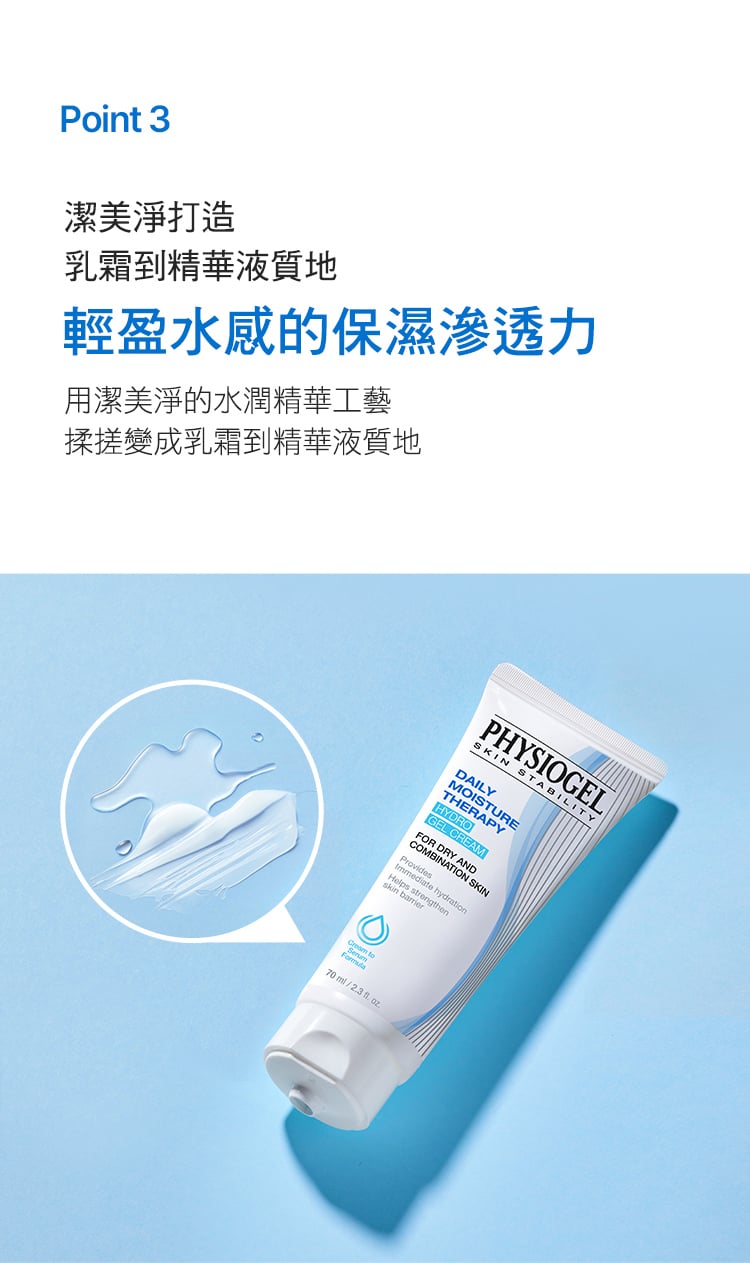 Physiogel潔美淨 層脂質B5保濕水凝乳