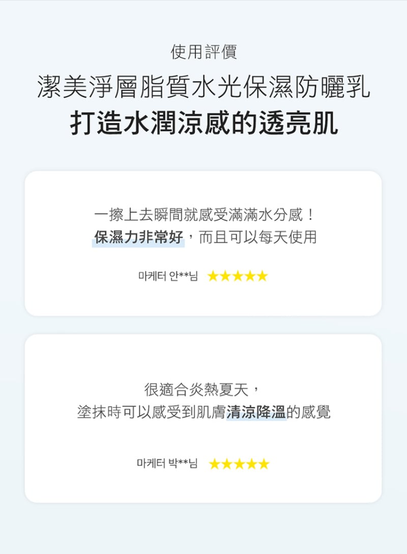 Physiogel潔美淨 層脂質水光保濕防曬乳SPF50 PA++++